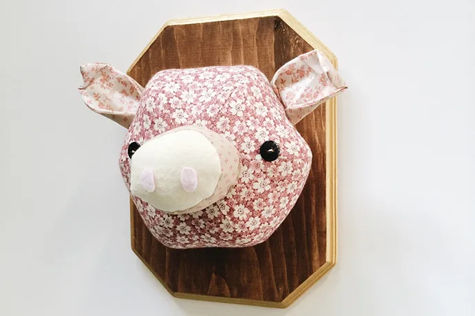Move over cutesie nursery art, plush taxidermy is taking over.