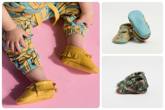 Freshly Picked Moccasins for kids and babies get funky for spring