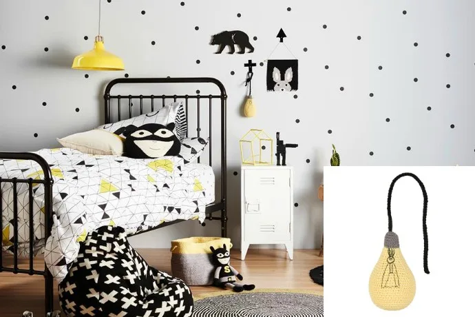 For those planning some hipster 19th century throwback industrial chic decor touches for the kid’s room