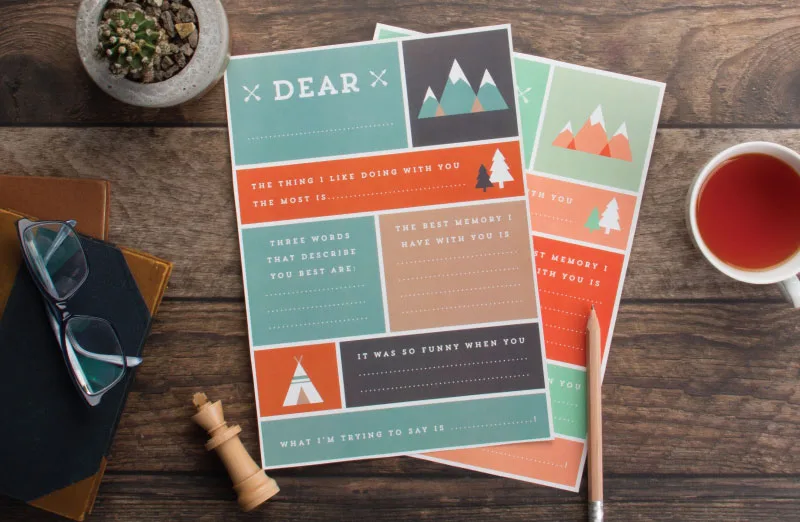Free Father's Day printable survey via Tiny Me. Beautiful design!