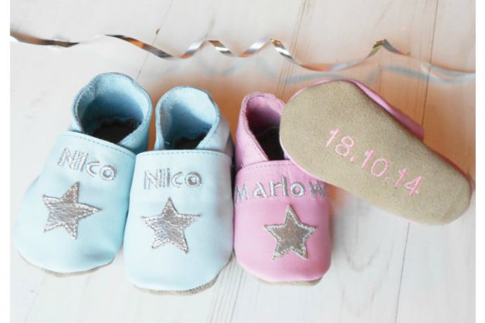 The cutest personalized baby shoes from top to bottom