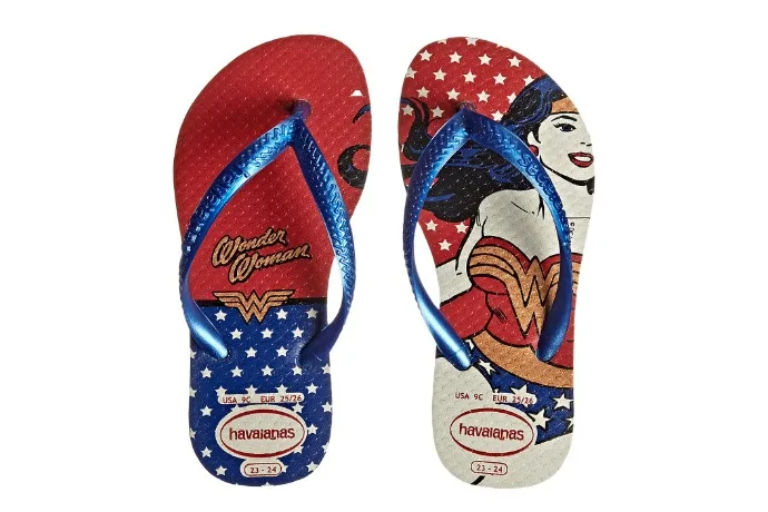 Wonder Woman Havaianas: All the feet are waiting for you.