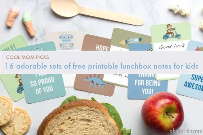 16 adorable sets of free printable lunchbox notes for kids | Cool Mom Picks