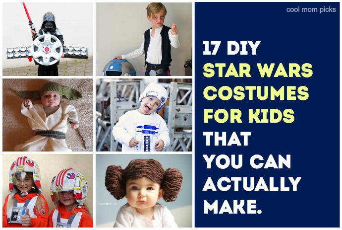 17 cool DIY Star Wars costumes for kids that you can make, from Han and Leia, to baby Ewoks, to the droids you’re looking for.