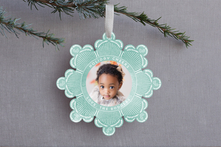Holiday ornament cards at Minted: Like a card and little gift all in one