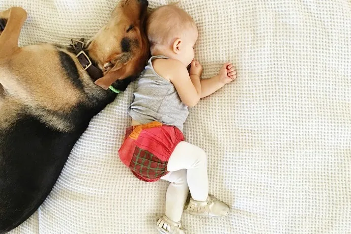 Jessica Shyba of Momma's Gone City: Baby Evvie in mocs from Freshly Picked