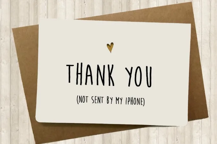 Should we still be sending out handwritten thank-you notes?