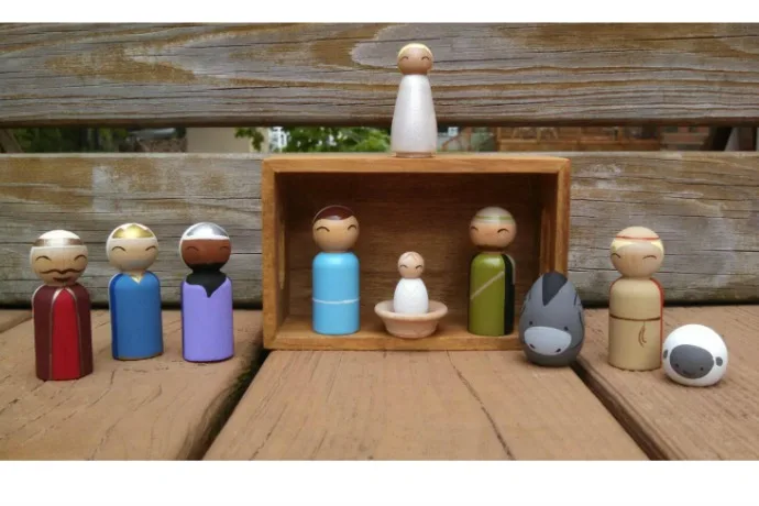 7 unique nativity sets for families with young kids. So basically, not glass.