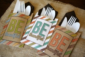 Thanksgiving crafts for kids for the dinner table: Color your own napkin holders via the Idea Room