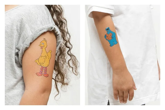 The new Sesame Street tattly tattoo sets