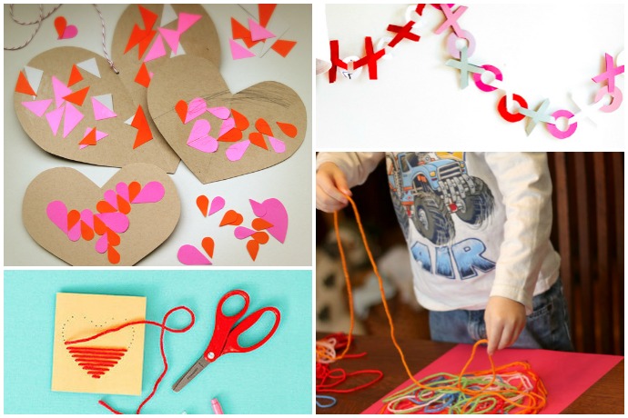 Valentine's Day crafts for kids, toddlers and preschoolers