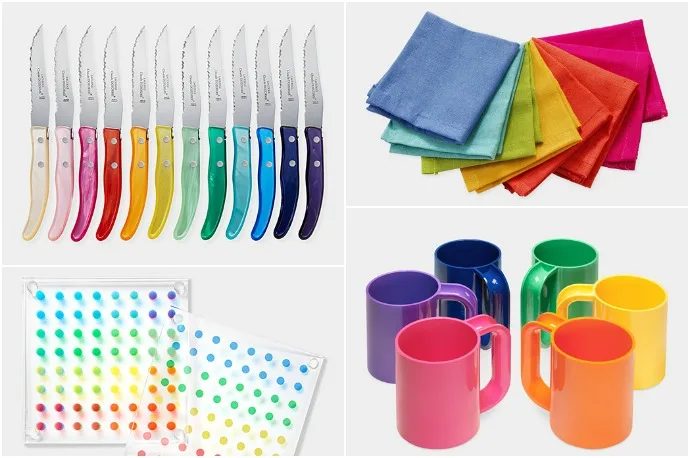 Fun rainbow housewares to brighten up your home when you need it most