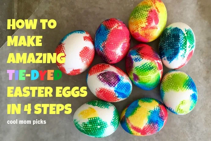 How to make tie-dyed Easter eggs: An easy 4-step DIY tutorial | CoolMomPicks.com