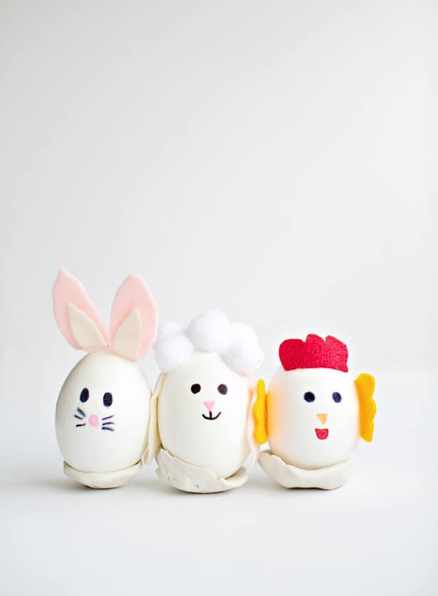 DIY Easter egg bunnies, lambs and chicks using craft supplies | tutorial: Hello, Wonderful