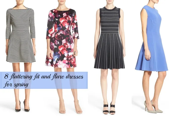 8 of our favorite flattering fit and flare dresses for spring 2016