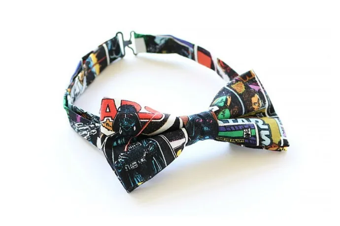 The coolest pop culture bow ties for boys. No preppy plaids.
