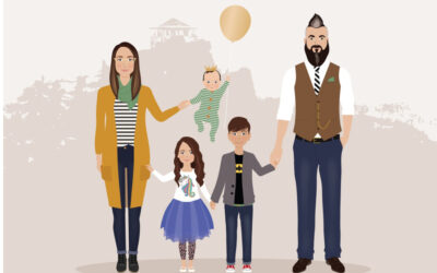 Modern custom family portrait art from 12 exceptional artists: Incredible gifts for moms, dads, and grandparents