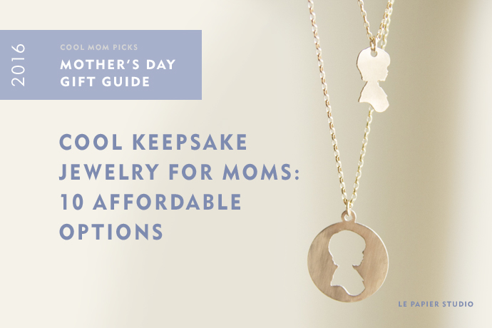 2016 Mothers Day Gift Guide | Affordable personalized keepsake jewelry for moms and grandmas