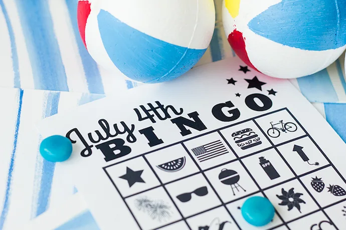 The best easy 4th of July crafts, activities and printables | 4th of July Bingo at Studio DIY