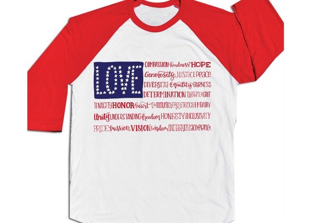 America the Wonderful patriotic T-shirt
