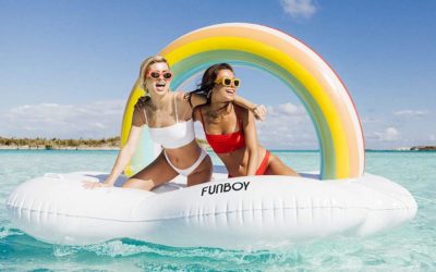 The coolest pool floats, from yachts and butterflies, to rainbow clouds for two (for all that safe social un-distancing we’ll be doing!)