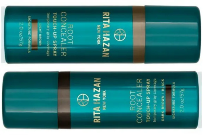 Our new favorite beauty product: Rita Hazan root concealer. It really works!