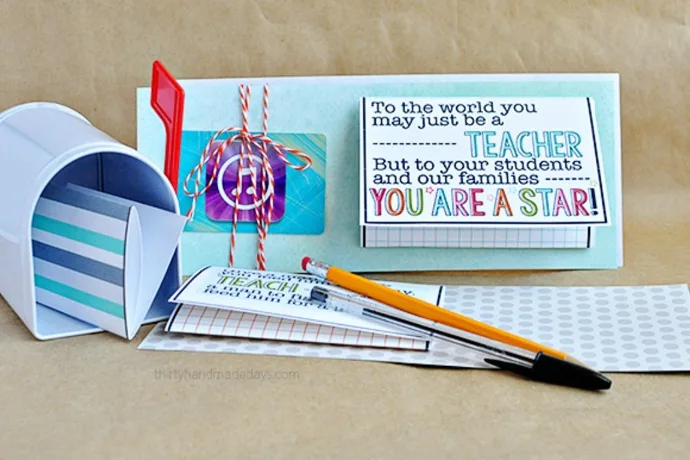You're A Star teacher gift printable from Thirty Handmade Days