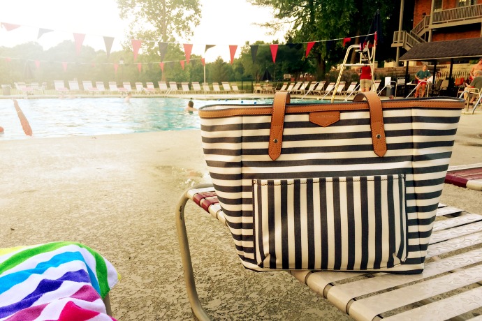 Waterproof diaper bags that just happen to make the perfect pool totes