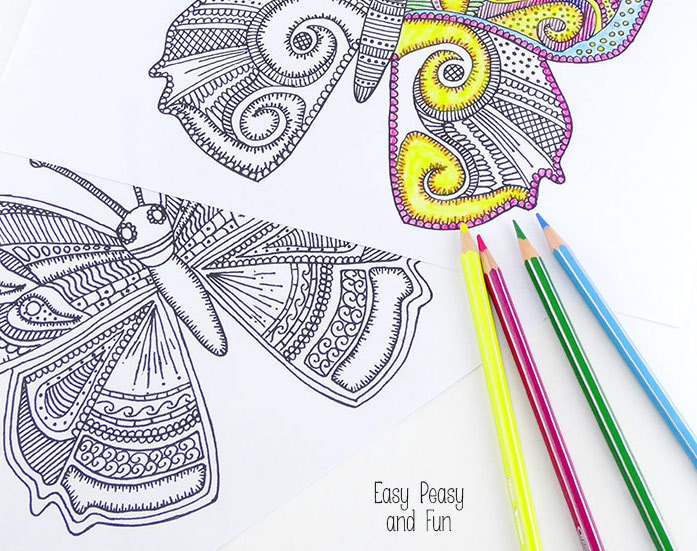 Easy Coloring Pages for Kids {Cute Designs!} - What Mommy Does