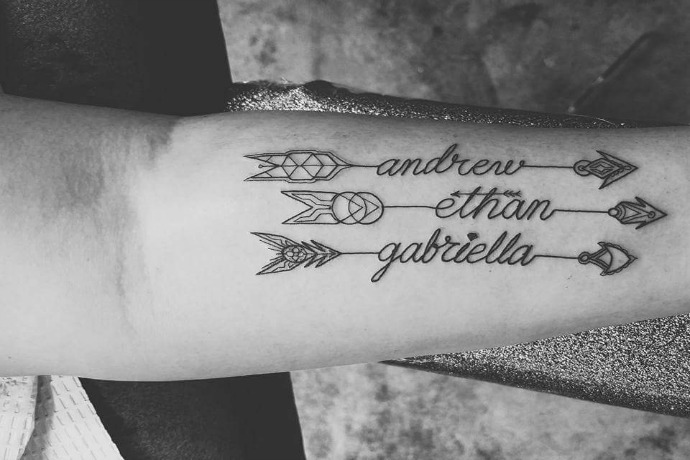 61 Sweetest Kids Name Tattoos  Baby Name Ideas  Tattoo Glee