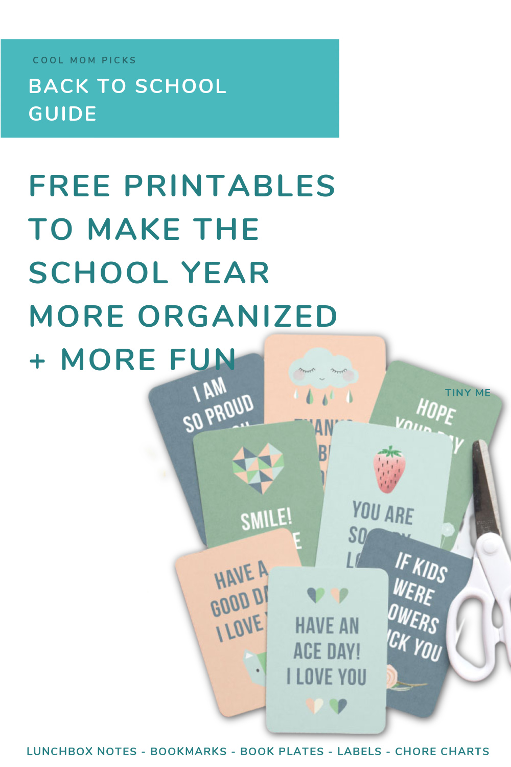 The best collection of free printables for back to school | bookmarks, bookplates, lunchbox notes, planners, chore charts + more | cool mom picks 2023