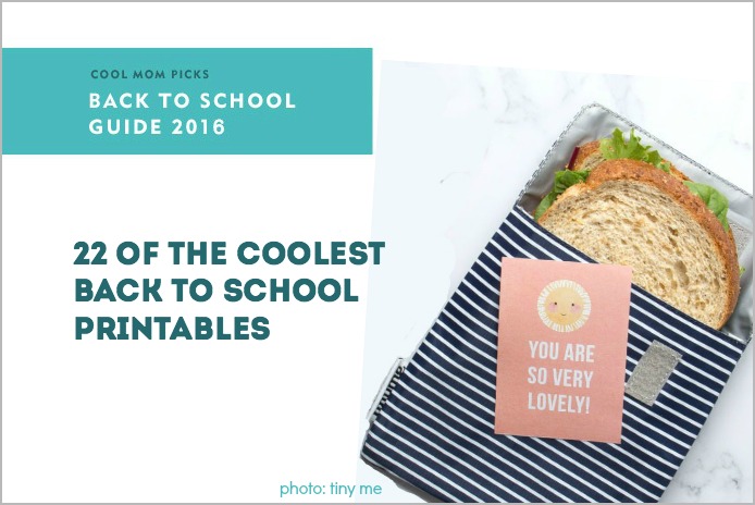 The coolest back to school printables: Lunch notes, planners, labels and more | Back to School Guide 2016