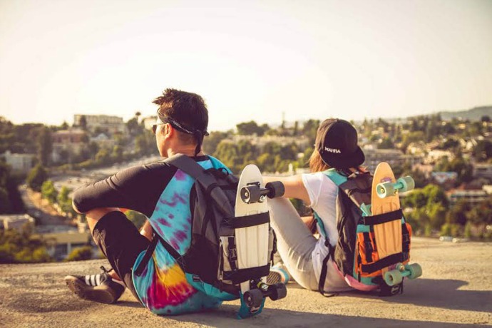 Skateboarding to school just got a lot easier. And cooler.