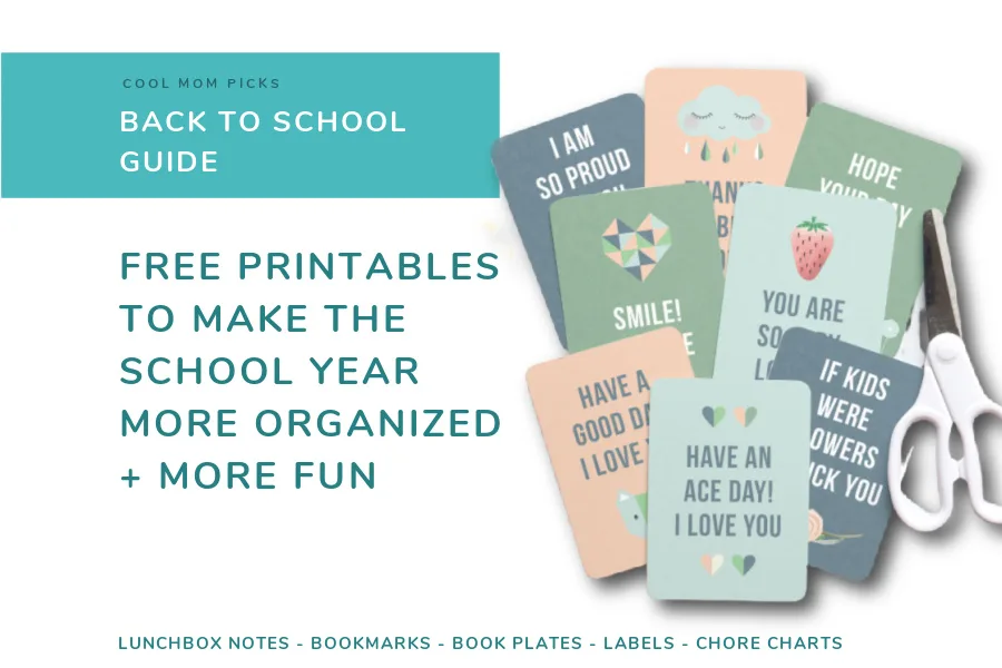 The coolest free school printables: Lunch notes, planners, labels, chore charts and more | Back to School Guide