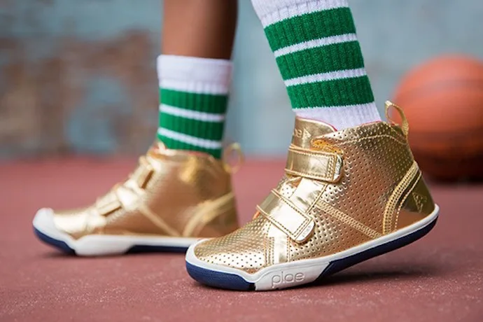 Our favorite back-to-school trend: metallic shoes for kids. These rock.