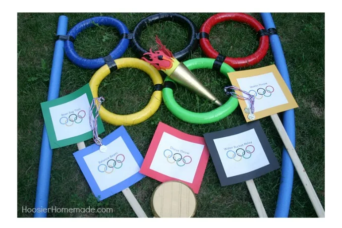 DIY backyard Olympic games from HoosierHomemade