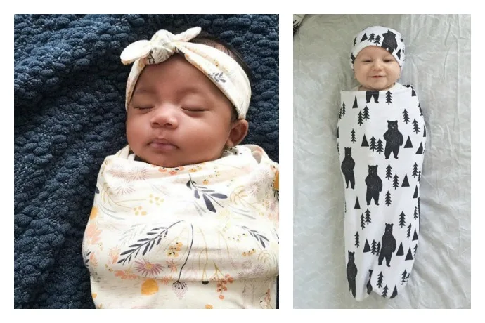 Fun and funky swaddle sacks from Mint and Arrows