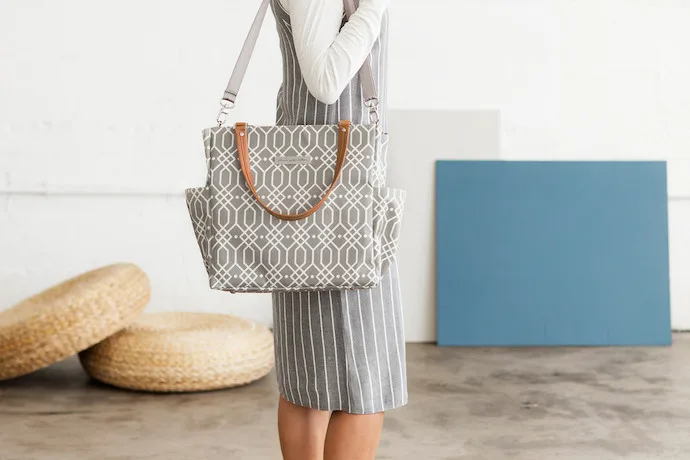 Finally, a stylish breast pump tote. Thanks, Petunia Pickle Bottom.