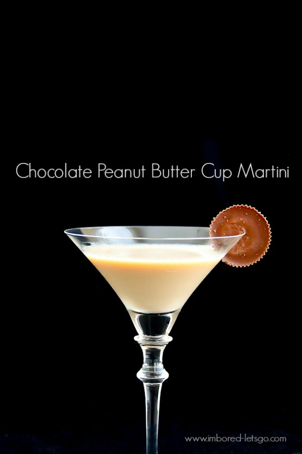 Recipe for Chocolate Peanut Butter Cup Martini at I'm Bored Let's Go. (Delicious any time, not just Halloween!)