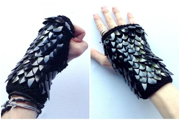 Cool trend alert: We found Dragon Gloves at the Etsy shop The Scale Maiden, and they're so cool.