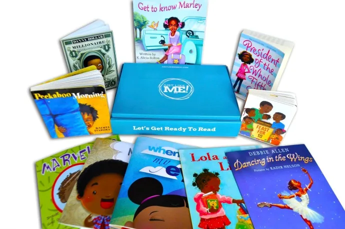 Just Like Me! Book Box is a curated monthly subscription book box filled with African American children’s books.