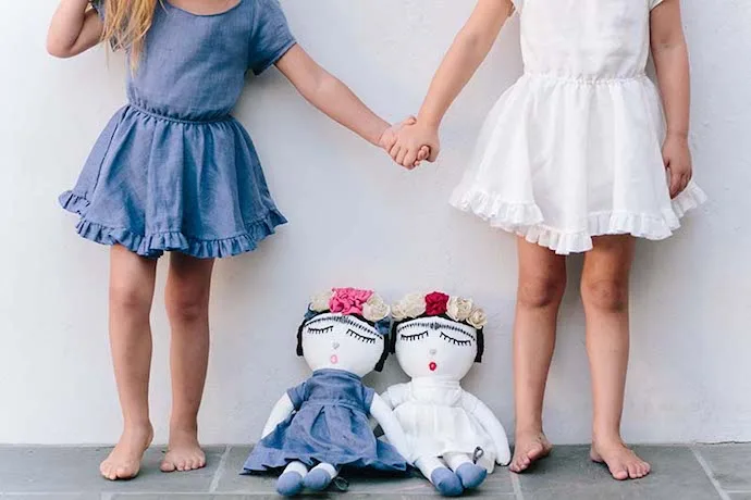 The handmade, organic Frida Kahlo doll: Art history degree not required.