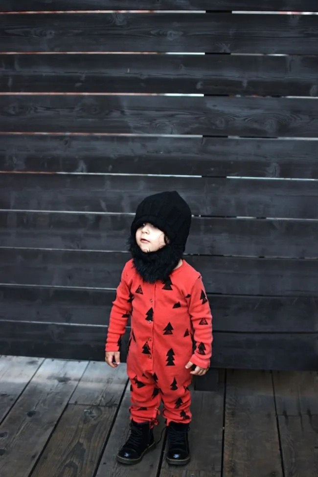 Kids' Halloween costumes made with pajamas | Lumberjack at Little Inspirations