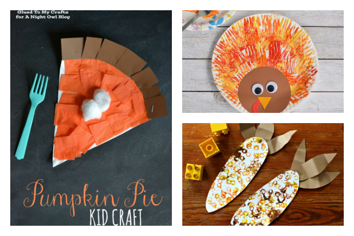 8 fun and easy Thanksgiving crafts for preschool kids beyond tracing a hand to look like a turkey.
