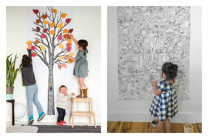 Color your home grateful with these cool printable Thanksgiving posters from Caravan.