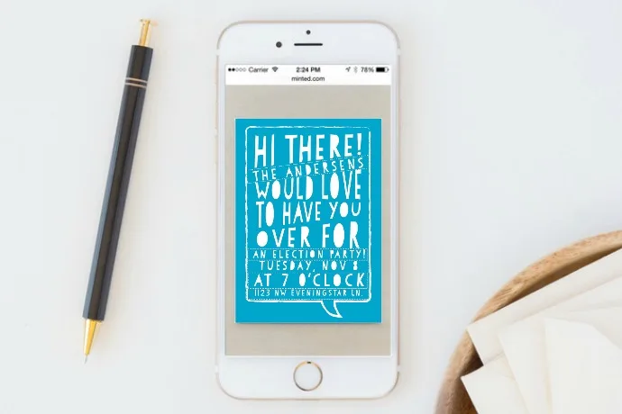 6 cool digital election night party invitations to precede the pizza, booze, and Pepto Bismol