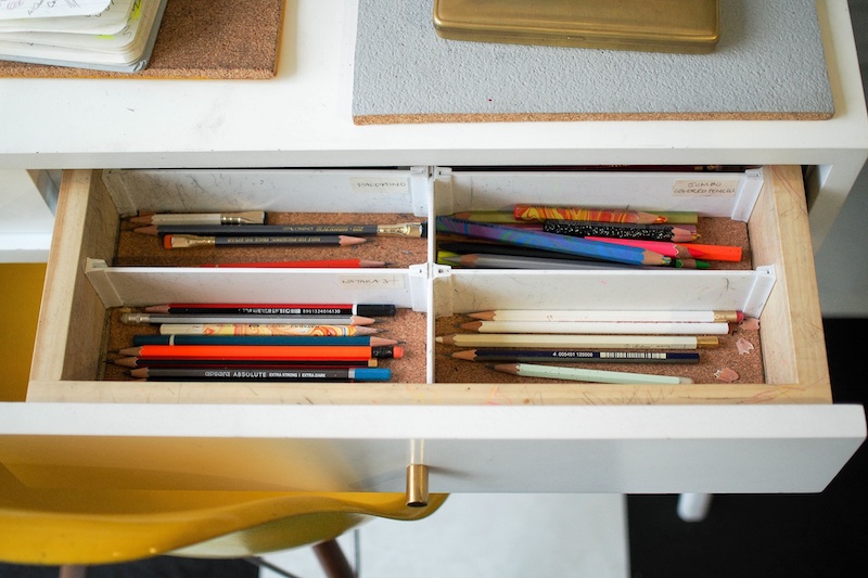 organisering af blyanter og små ting: en massiv tidsbesparelse!