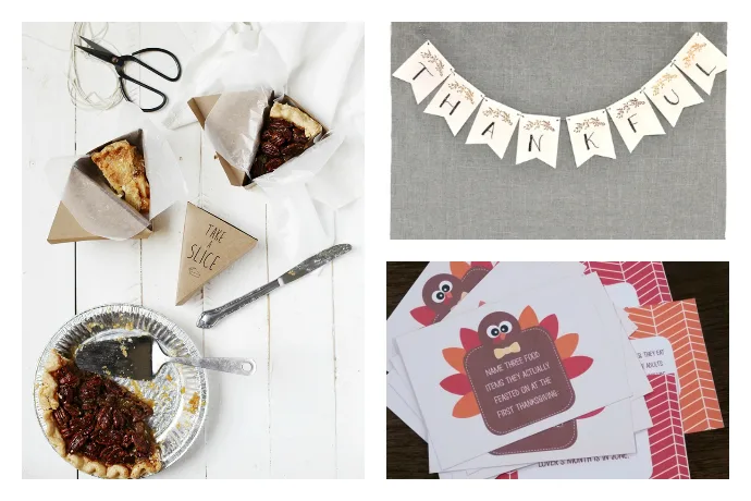Keep kids and adults happy with these free Thanksgiving printables.