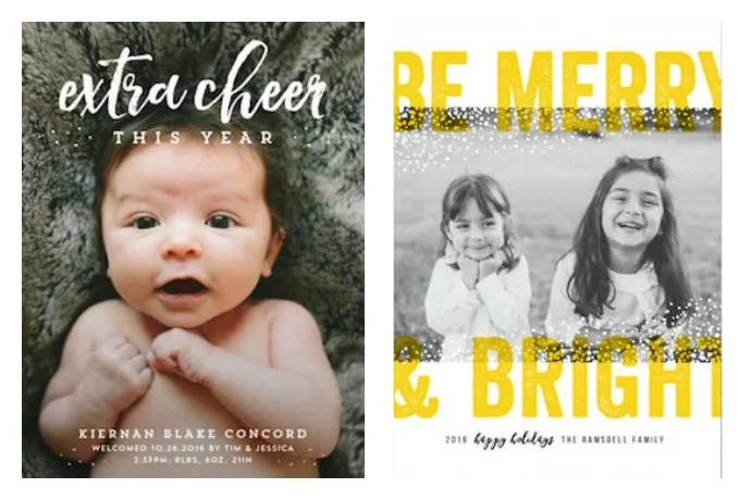 10 modern, uplifting holiday cards that wish your family and friends everything good