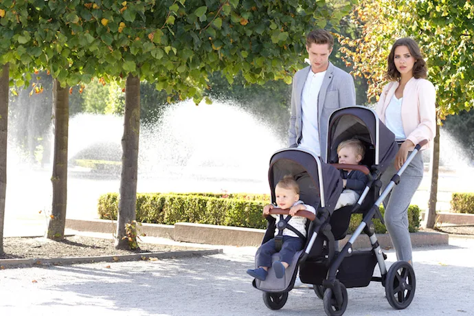 3 new luxury double strollers that every trust fund baby will adore. (The rest of us can just covet from afar.)